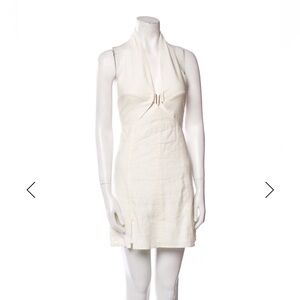 Cult Gaia Linen White Dress - XS, Size 2